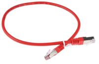 411-431 RS PRO, 0.5m Cat6, Red RJ45 to Male RJ45 Male, S/FTP Shielded, Terminated PVC Sheath