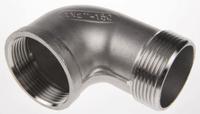 499-3388 RS PRO Stainless Steel Pipe Fitting, 90° Circular Elbow, Female R 2in x Male R 2in