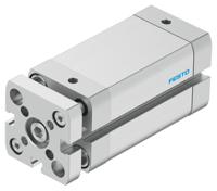 adngf-25-40-p-a Festo Pneumatic Compact Cylinder - 554235 25 mm Bore, 40 mm ADNGF-25-40-P-A Series, Double Acting Acting