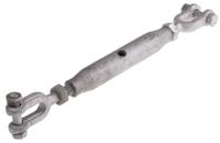 312-3487 RS PRO Jaw to Jaw Steel Rigging Screw, M10 Thread