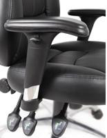 180-9723 RS PRO Black Faux Leather Executive Chair