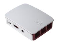 tzt-241-aaa-01 Raspberry Pi Plastic  Case for use with Raspberry Pi 2B, Raspberry Pi 3B, Raspberry Pi 3B+ in Red, White