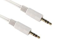 192-4413 RS PRO Male 3.5mm Stereo Jack to Male 3.5mm Stereo Jack Aux Cable, White, 10m