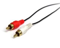 mu3mmrca StarTech.com Male 3.5mm Stereo Jack to Male RCA x 2 Aux Cable, Black, 900mm MU3MMRCA