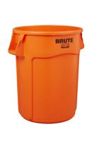 2119308 Rubbermaid Commercial Products Brute Vented 32gal Orange Polypropylene Waste Bin