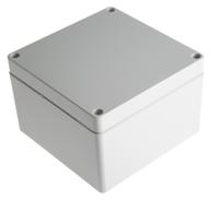 1554pgy Hammond 1554 Series Grey ABS Enclosure, IP66, Grey Lid, 120 x 120 x 80.5mm