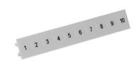 10510160001 Phoenix Contact, LGS:FORTL.ZAHLEN 1-10, ZB 6 Zack Marker Strip for use with Terminal Block Width 6.2 mm