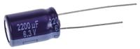 eca0jm222 Panasonic 2200μF Aluminium Electrolytic Capacitor 6.3V dc, Radial, Through Hole - ECA0JM222