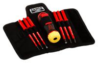 808062 Bahco Pozidriv; Slotted Interchangeable Insulated Screwdriver Set, 7-Piece