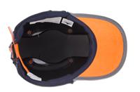 144-3289 Portwest Orange Long Bump Cap, Mesh Protective Material