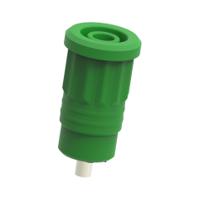 3290-v Electro PJP Green Female Banana Socket, 4 mm Connector, Press Fit Termination, 25A, 1kV, Nickel Plating