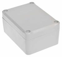 192-0710 RS PRO Grey ABS Enclosure, IP67, IK09, Grey Lid, 88.2 x 64.3 x 41.7mm