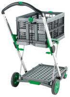 157-474 RS PRO 2 Shelf Aluminium Folding Trolley, 670 x 470mm, 60kg Load