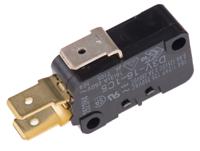 d3v-16-1c5 Omron Pin Plunger Micro Switch, Tab Terminal, 16 A @ 250 V ac, SPDT, IP40