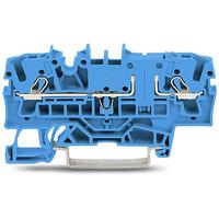 2002-1604 WAGO  TOPJOB S Series Blue, 2.5mm², 1-Level, Push In Termination, ATEX, CSA, IECEx
