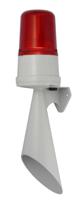 h100tl030gr e2s H100 Series Red Horn Beacon, 12, 24 V dc, Surface Mount