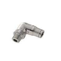3889-06-14 Legris LF 3800 Series Elbow Threaded Adaptor, Push In 6 mm to 1/4 in, Tube-to-Port Connection Style, 3889 06 14