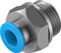 qs-g38-8-50 Festo Straight Threaded Adaptor, G 3/8 Male to Push In 8 mm, Threaded-to-Tube Connection Style, 132043