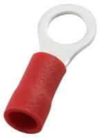 178-8653 RS PRO Insulated Ring Terminal, 5.3mm Stud Size, 0.5mm² to 1.5mm² Wire Size, Red