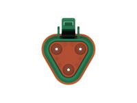 dt06-3s-tn03 TE Connectivity, DT06-3S Automotive Connector Socket Green Cable 3 Way, Cable Termination DT06-3S-TN03