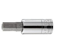 rt8 Facom 1/4 in Drive Bit Socket, Hex Bit, 8mm, 37 mm Overall Length
