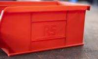 484-4006 RS PRO PP Storage Bin, 167mm x 101mm x 76mm, Red