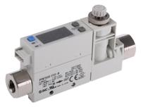 pfm750s-f01-b SMC Compact Mount Flow Controller, 1 → 50 L/min, PNP Output, 24 V dc, 1/8 in Pipe