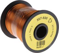 357-930 RS PRO 1.59mm Enamelled Copper Wire, 15 AWG 30m Reel