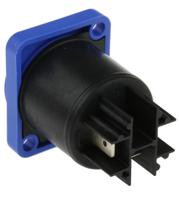 nac3mpxxa Neutrik Mains Plug, 20A Black, Blue, Panel Mount Nylon, 250 V