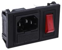 bzh01z000002 Bulgin C14 Snap-In IEC Connector Male, 10A, 250 V, Fuse Size 5 x 20mm