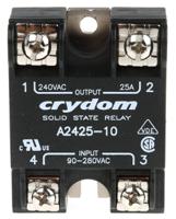a2425-10 Sensata Crydom Series 1 240 VAC Series Solid State Relay, 25 A Load, Panel Mount, 280 V rms Load, 280 V ac Control