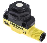 qs18upaq8 Banner Ultrasonic Block Proximity Sensor, M18, 500 mm Detection, PNP NO, 12 → 30 V dc