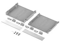 68626090mt1-bo-62609 Bopla Light Grey ABS Desktop Enclosure, 307.35 x?256.9 x?65.2mm