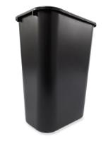 fg295700bla Rubbermaid Commercial Products Bins For Selective Sorting 39L Black Snap-On Polythene Waste Bin