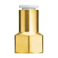 kq2f04-01a SMC Pneumatic Straight Threaded-to-Tube Adapter, Rc 1/8 Female, Push In 4 mm