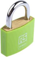 827-4397 RS PRO Key Brass Padlock, 6mm Shackle, 43mm Body