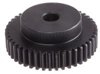 521-6503 RS PRO Steel 44 Teeth Spur Gear, 1.5 Module, 12mm Bore Diam, 66mm Pitch Diam, 45mm Hub Diam