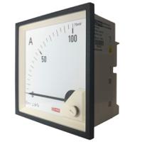 186-2505 RS PRO Analogue Panel Ammeter 0/100A For Shunt 75mV DC, 96mm x 96mm, 1 % Moving Coil