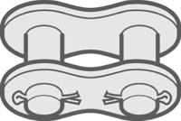 24b1s11 Renold Renold (Blue Box) 24B-1 Simplex Chain Connecting Link Steel Roller Chain Link