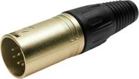 208-0619 RS PRO Cable Mount XLR Connector, Male, 7 Way, Silver Plating