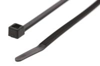 111-03410-t30l-pa66-bk HellermannTyton Cable Tie, 198mm x 3.5 mm, Black Polyamide 6.6 (PA66), Pk-100