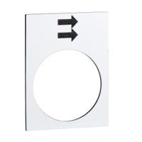 zb2by4902 Schneider Electric Legend for Use with XACA, XACB, XACM, None, Arrow