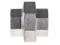 499-3518 RS PRO Stainless Steel Pipe Fitting, Straight Octagon Union, Female G 1in x Female G 1in