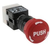 745-2442 RS PRO Emergency Stop Push Button, Panel Mount, DPDT, IP65