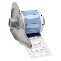 m7-187-1-342 Brady B-342 Black on White Heatshrink Labels, 25.40 mm Width, 8.51mm Label Length, 25.4mm Label Width
