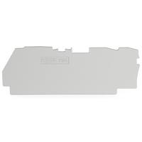 2104-1391 WAGO TOPJOB S Series End Plate for Use with DIN Rail Terminal Block
