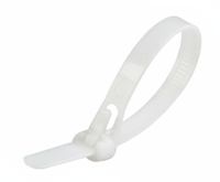 cblts-rlswht200mm E-Pro White Releasable Cable Tie 200mm x 7.5mm
