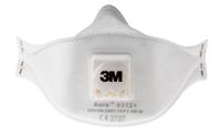 9312 3M Aura+ Series Disposable Face Mask for General Purpose Protection, FFP1, Valved, Fold Flat 10 per Package