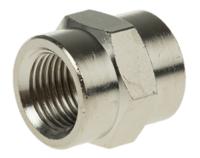 0902-00-10 Legris LF3000 Series Straight Threaded Adaptor, G 1/8 Female to G 1/8 Female, Threaded Connection Style