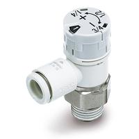 as2201fs-g01-08a SMC AS2 Series Threaded Pneumatic Silencer & Exhaust Restrictor Function Fitting, G 1/8 Inlet Port, 8mm Tube Inlet